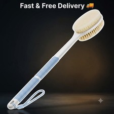 Back Scrubber anti Slip for Shower, Shower Brush Long Handle with Stiff and Soft