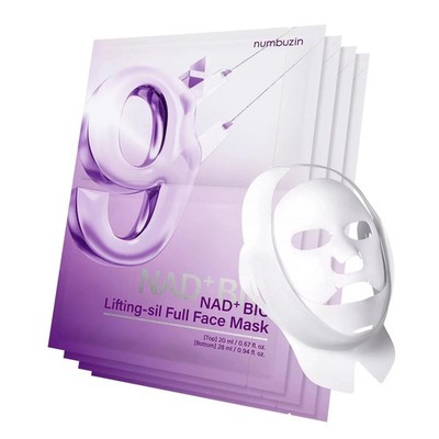 numbuzin No.9 Sheet Mask | NAD+ BIO Lifting-sil Full Face Mask (4EA)