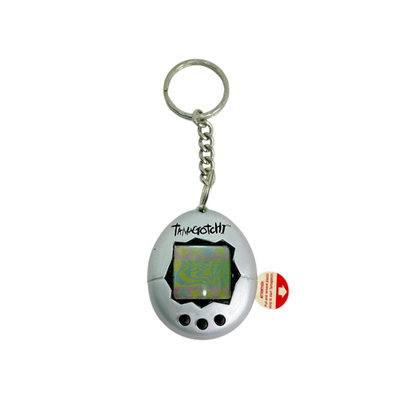 Vintage Bandai Original Tamagotchi Silver Grey 1997 Virtual Pet