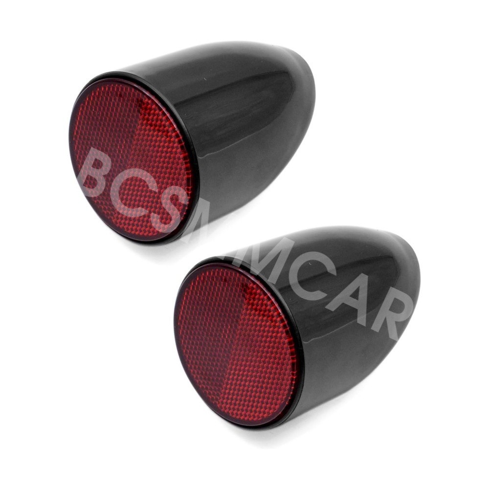 Fit For 1973-1979 Toyota Land Cruiser FJ40 BJ40 Rear Red Round Reflector Set