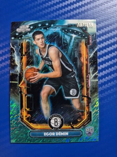 Egor Demin RC 2025 Topps Cosmic Chrome Extraterrestrial Talent Aqua Equinox /199