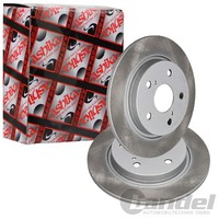 2X Ashika Bremsscheiben 270Mm Voll Hinten Passend FÜR Toyota Auris Corolla |