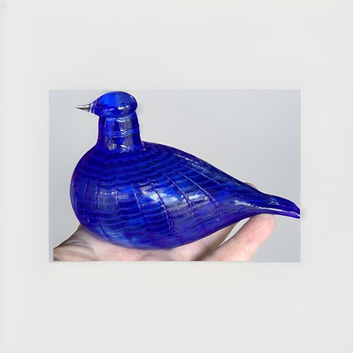 Iittala Birds Toikka BlueBird Sinisulka Design By Ovia Toikka Finnish Art Glass