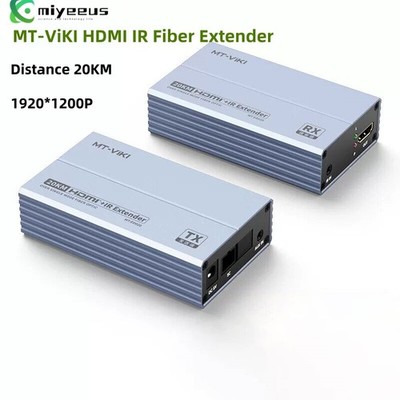 MT-ViKI HDMI IR Fiber Extender 1080P Single Mode SC Transceiver 20KM (TX + RX)