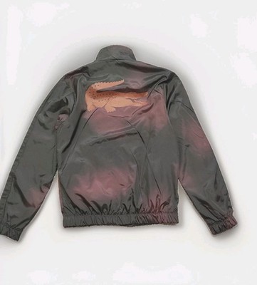 Lacoste x Daniil Medvedev Logo Zip-Up Track Jacket Black/Burgundy