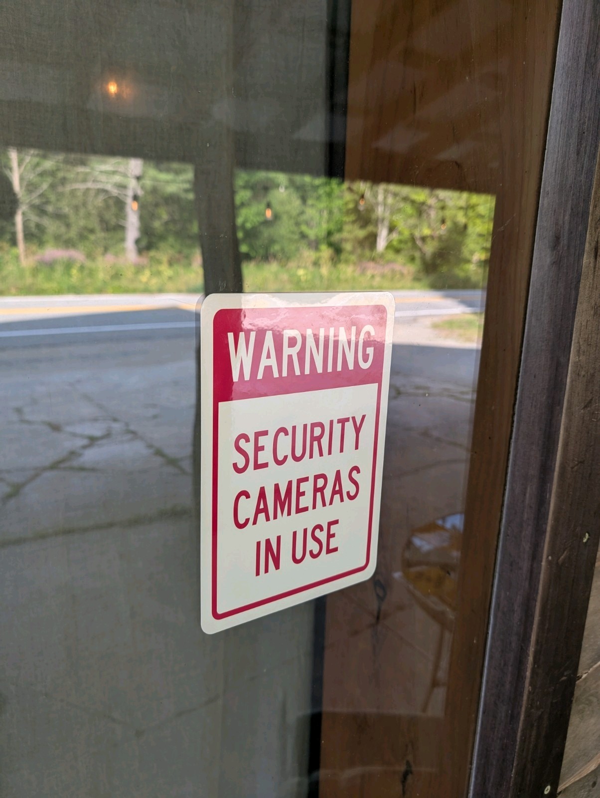 Warning Security Cameras In Use Property Under Surveillance Vinyl Stickers...