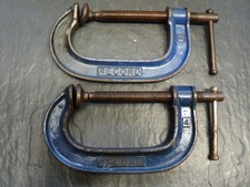 Pair of Made in England Record Brand 4 inch G Clamps