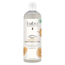 Babo Botanicals Sensitive Baby Fragrance-Free Bubble Bath  Wash