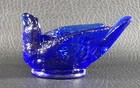 Boyd's Crystal Art Glass BIRD SALT #26 Cobalt Blue 11-23-81 Cherry Seed NOS — photo 4