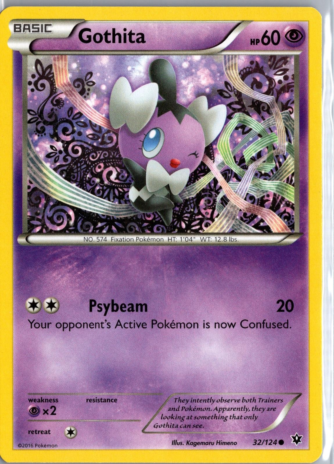 Gothita 32/124 Common Fates Collide Pokemon Lightly Played