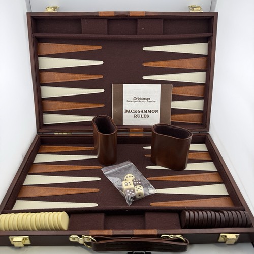 Juego Completo Torneo Backgammon - Vintage Pressman #7015 Usado Una Vez - Imagen 2 de 9
