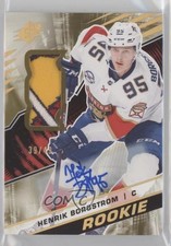2018-19 SPx Rookies Tier 1 Gold Premium Material 39/49 Henrik Borgstrom Auto 8jr