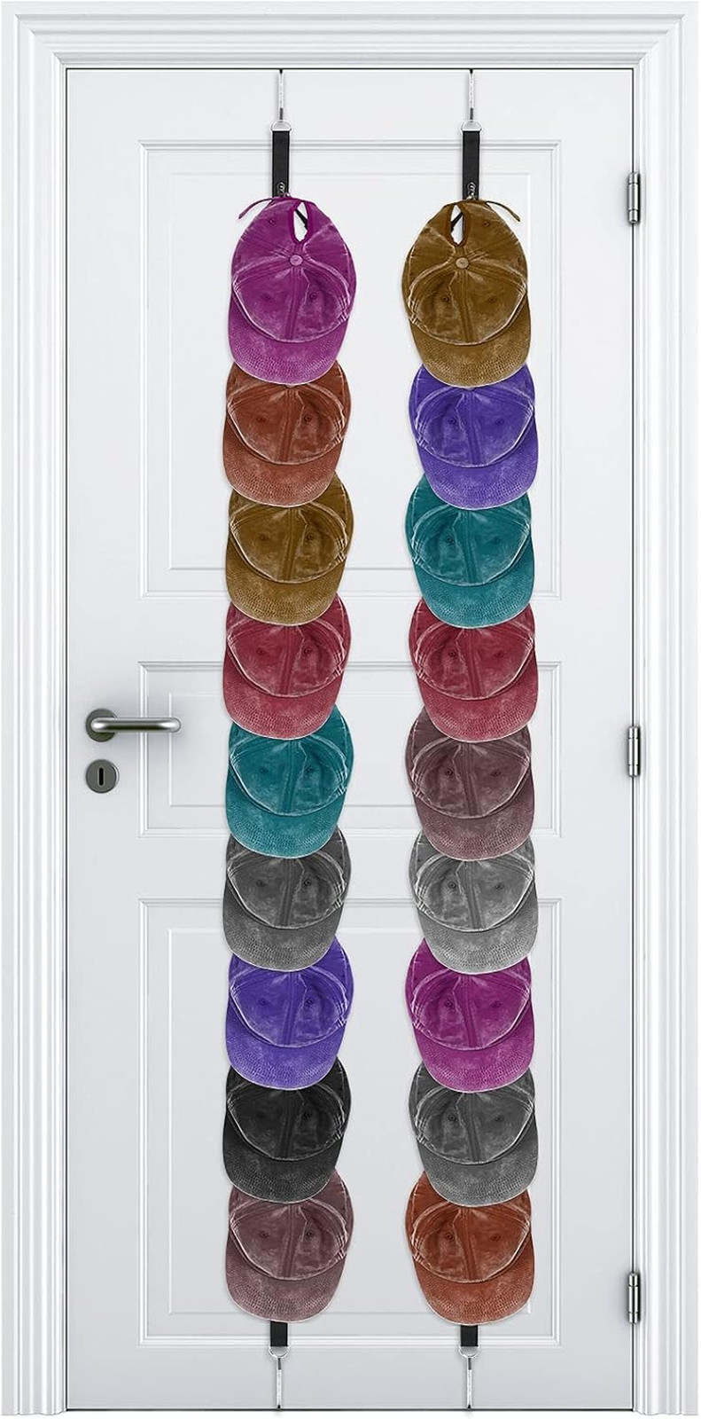 2 Pezzi Armadio Da Porta Cappelli Regolabile Organizer per Cappelli Da Appendere