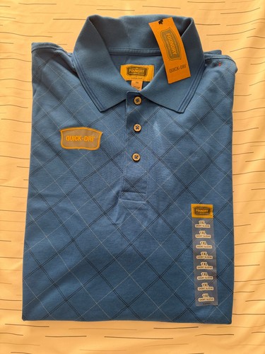 The Foundry Supply Co Men's Polo Shirt SS Quick Dri Dry Size 1XL