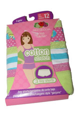 Fruit of the Loom (FOL) Girls' Cotton 3 Boy Shorts Boyshort Panties Underwear 12