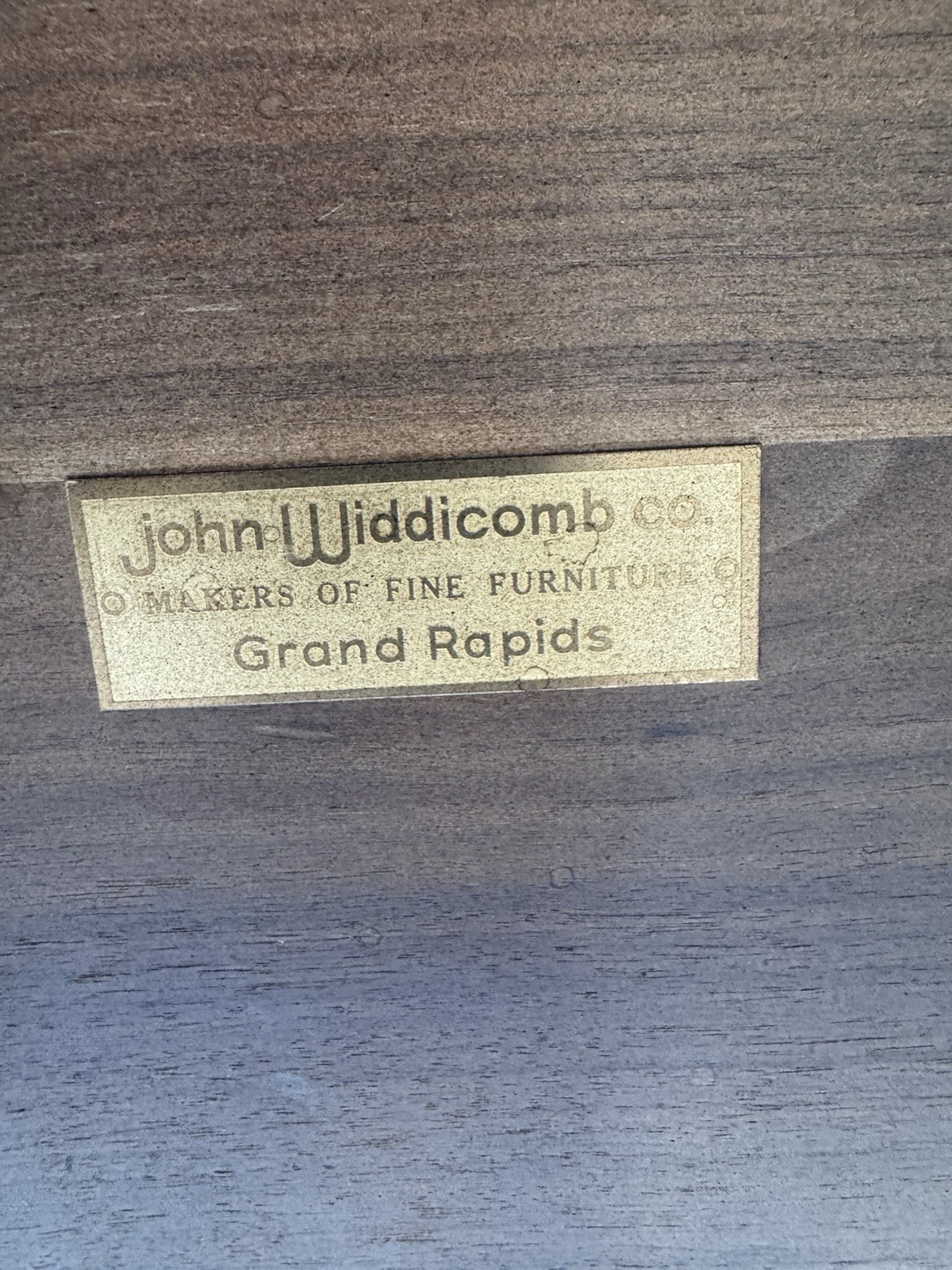 John Widdicomb Mid-Century Modern Burl Wood Parsons Extension Dining Table