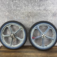 Skyway Tuff Wheel Ii 20in Bmx Mag Wheelset Blue Coaster Brake Odyssey Tires 80s Skyway Tuff Wheel Ii 20in Bmx Mag Wheelset Blue Coaster Brake Odyssey Tires 80s