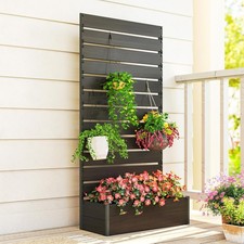 Trellis Planter Box Garden Raised Bed Privacy Screen Climbing Plants Flowers