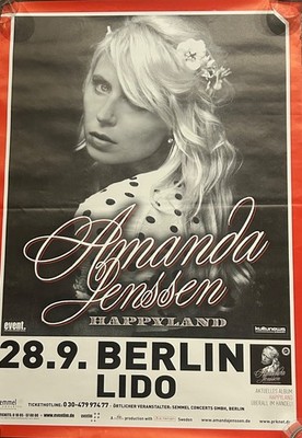 Amanda Jenssen, Konzertplakat Happyland, Berlin Lido
