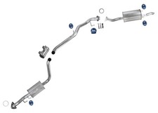 For Honda Insight 2010 2011 2012 2013 2014 Resonator Pipe Muffler Exhaust System