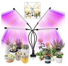 LEOTER 80 LED 40W Grow Light Full Spectrum Adjustable Gooseneck 10 Brightness