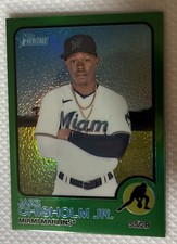 2022 Topps Heritage - Jazz Chisholm #120 Chrome Green Border Refractor /273