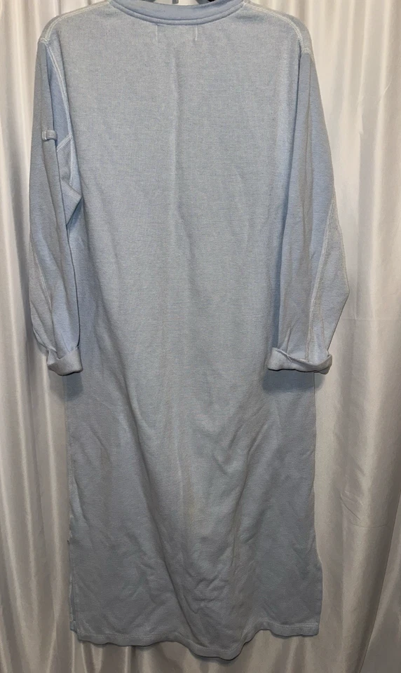 Karen Neuburger 晚礼服 M 码浅蓝色套衫纽扣长袖 — 第 2/4 张图片