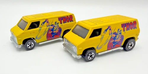 Vintage Hot Wheels Super Van x2 - Thor