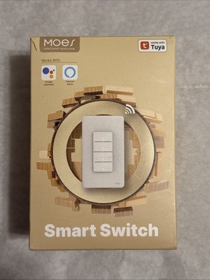 MOES 1/2/3/4 Gang Zigbee Smart Light Switch Wall Push Button Alexa Google APP