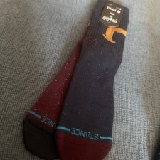 Brand New Men  s Stance Harry Potter Ron  Harry Crew Socks Size Medium 6-8.5 US