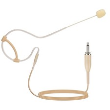 Beige Headset Headworn Microphone- Low Profile Light-Weight, with1.45m Cable ...