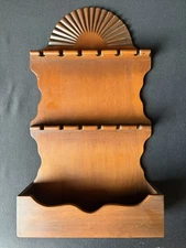 Vintage Wooden Collectible Spoon Rack – Holds 12 Spoons 3