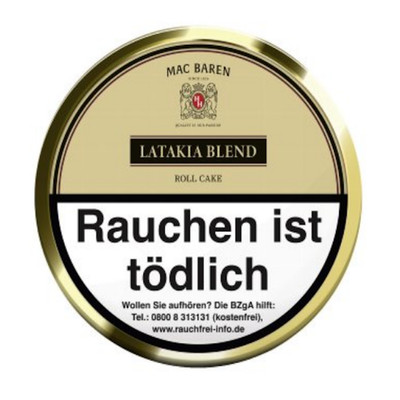 Mac Baren Latakia Blend 100g Roll Cake Latakia Pfeifen Tabak