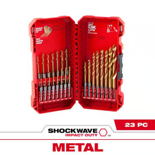 MILWAUKEE SHOCKWAVE IMPACT DUTY Titanium Twist Drill Bit Set 23-Piece 