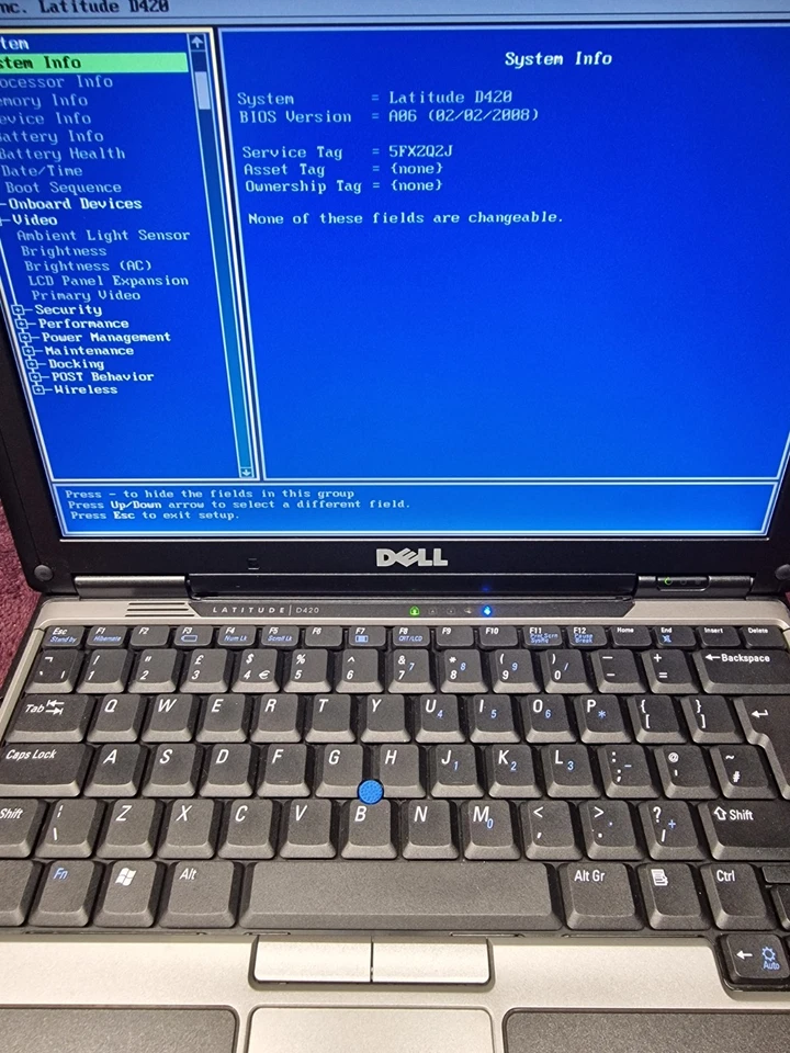 Dell Latitude D420 Laptop - Intel Dual Core 12,1" 1.20GHz 2gb Ram 40gb hdd - Image 3 of 4