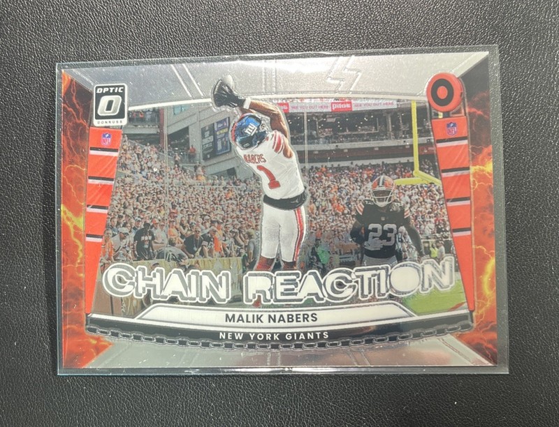 Malik Nabers - 2025 Panini Donruss Optic Chain Reaction #2 NY Giants