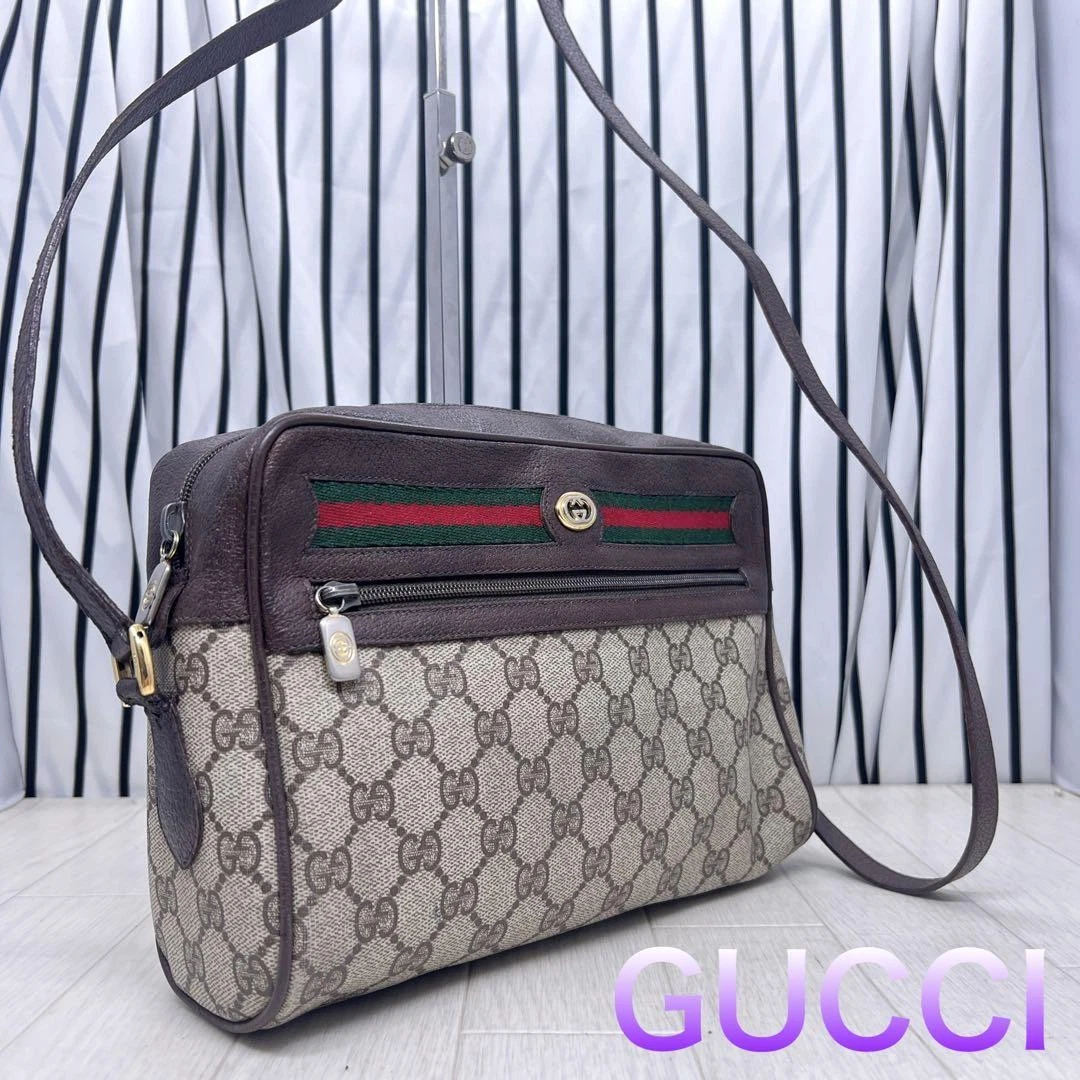 GUCCI ancien sac à bandoulière pvc ligne Sherry
