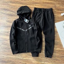 Nike Sportswear Tech Fleece Full-Zip Hoodie and Pants Size XL - Black