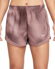 Nike Women's Dri-FIT Tempo Brief Lined Running Shorts Color Smokey Mauve XS, M