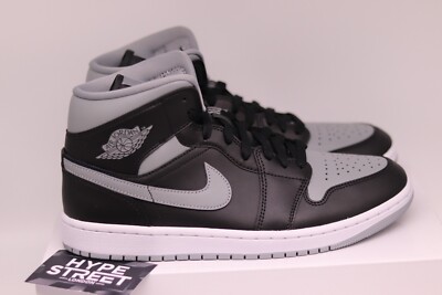 Nike Air Jordan 1 Mid Shadow | Schwarz | Größe UK4,5 US7 EU38 | Damen Grau AJ1