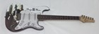 BOYZ II MEN SIGNED CUSTOM ELECTRIC GUITAR NATHAN SHAWN WANYA  3X PROOF JSA COA — photo 1