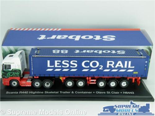 EDDIE STOBART SCANIA TRUCK LORRY MODEL SKELETAL 1:76 SIZE OXFORD OLAVE CLAIR K8 - Picture 2 of 5