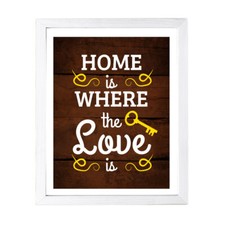 Designs ByLITA Home Is Where The Love Is, Wall Print Art Family Home D cor