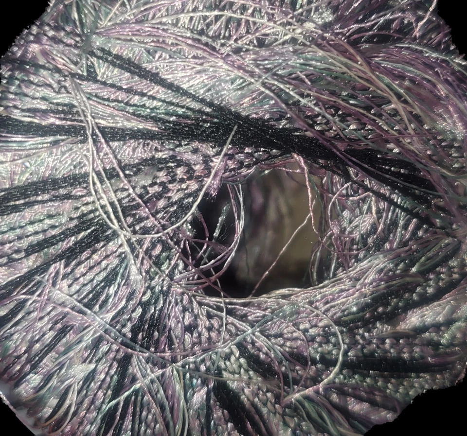 1 Cascade Yarns Fabulash eyelash yarn 100% nylon 25g Silver Purple Gray - Image 2 of 4