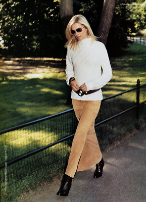 ADRIENNE VITTADINI magazine AD #072 SHARON VAN DER KNAAP 2002 4 PGS
