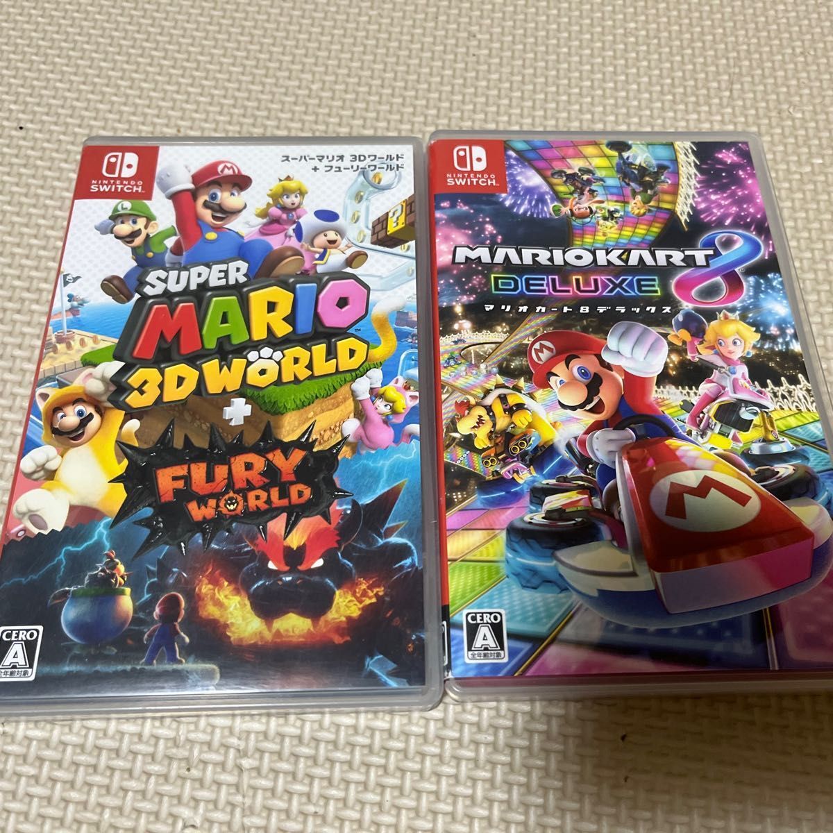 Mario Kart 8 & Super Mario 3D World 2 piece set Nintendo