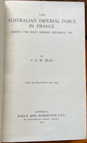 OFFICIAL HISTORY OF AUSTRALIA IN THE WAR OF 1914-1918 by C E W BEAN - Picture 7 of 15
