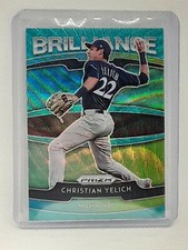 Christian Yelich 2020 Prizm Baseball - Brilliance WHITE WAVE - Milwaukee Brewers