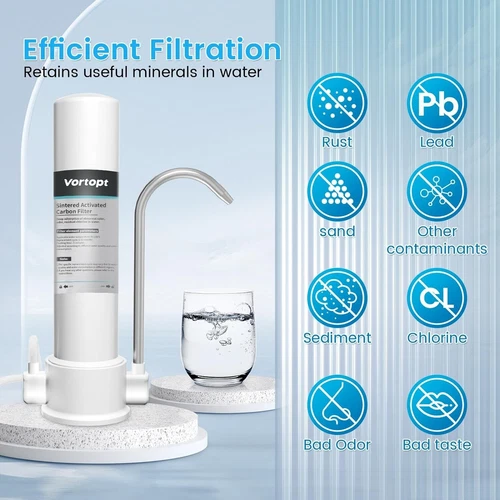 Water Filtration System Reduces Chlorine White Multiple Applications Countertop - Bild 1 von 7