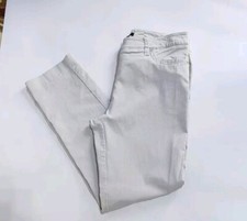 Zac  Rachel Womens Beige Straight-Leg Pants Size 10 Pockets .